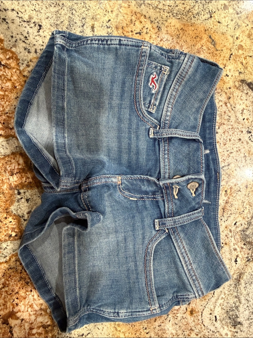 Hollister Medium Blue Denim Jean Shorts